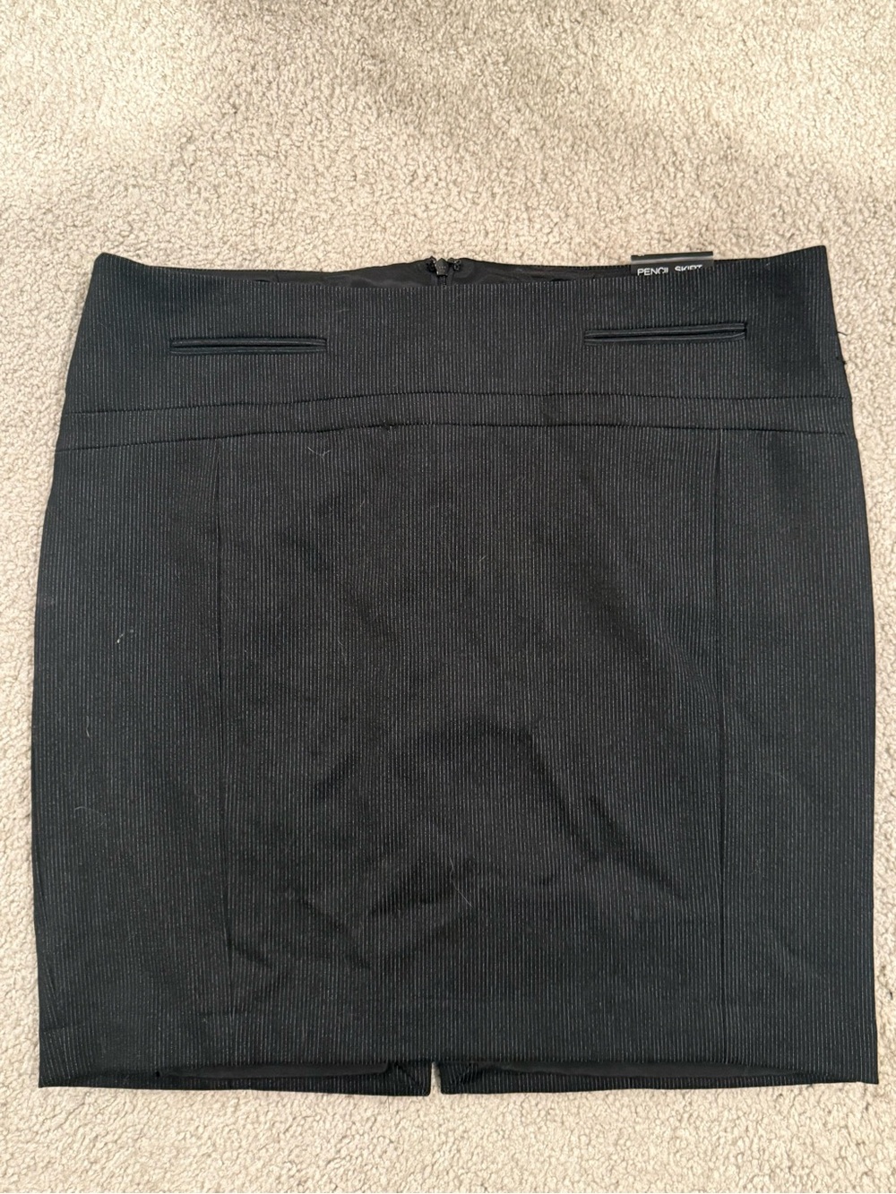 Express Studio Stretch Black Pencil Skirt Size 12 NWT